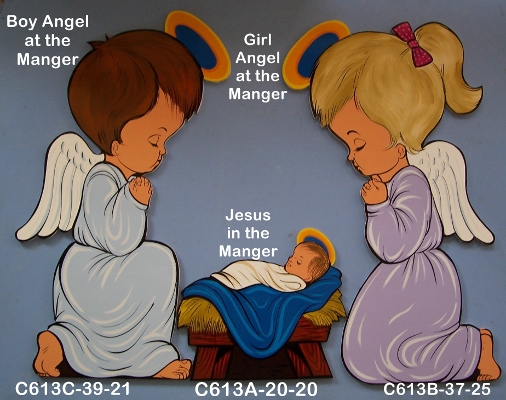 C613BGirl Angel at the Manger